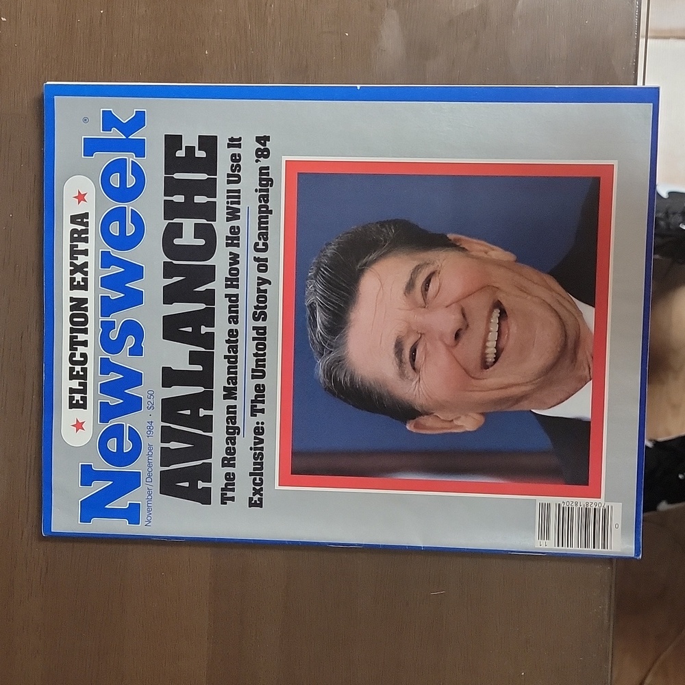 Vintage Newsweek Magazine, November 1984, Reagan Election special edition